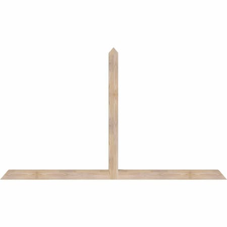 Ekena Millwork Portland Smooth Timber Gable Bracket, Douglas Fir, 84"W x 49"H x 3 1/2"D x 3 1/2"F, 14/12 Pitch GBW084X49X0404POR00SDF